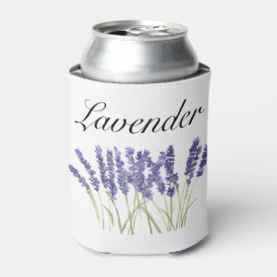 Rafraîchisseur Pour Canette Fleurs de lavande aquarelle herbes violet chic