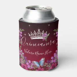 Rafraîchisseur Pour Canette Fleurs et papillon princesse Quinceanera
