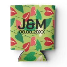 Fleurs flamingo colorées motif
