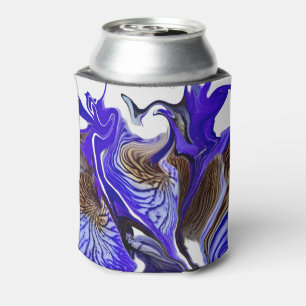 Rafraîchisseur Pour Canette Fleurs Iris Violets