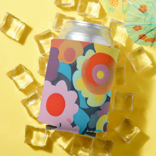 Rafraîchisseur Pour Canette Fleurs mod rétro