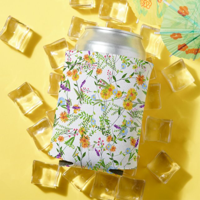 Rafraîchisseur Pour Canette Fleurs sauvages de printemps été (Été in situ)