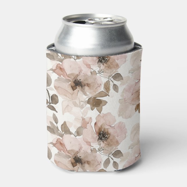 Rafraîchisseur Pour Canette Floral occidental rose Tan (Can devant)