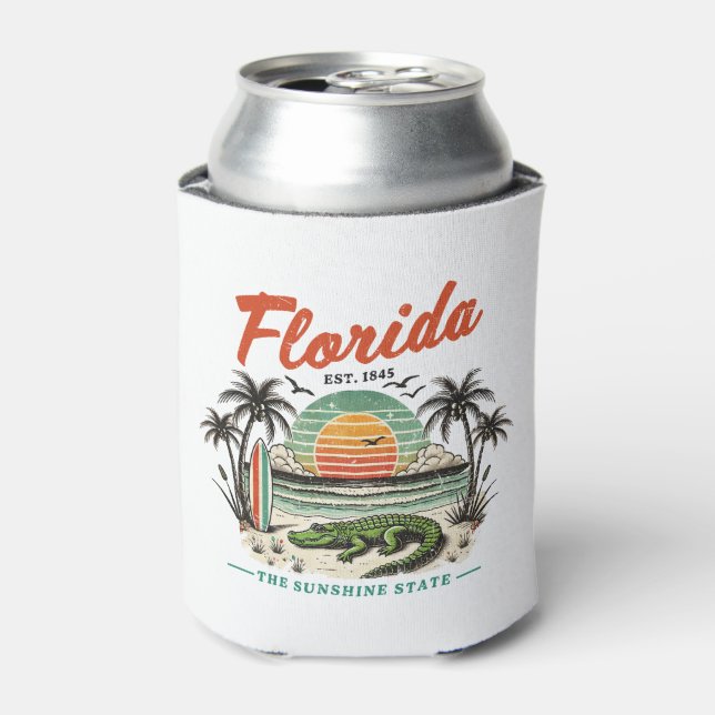 Rafraîchisseur Pour Canette Floride, L'État Sunshine - Sunset Beach Scene (Can devant)