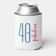 Fofty et Fabulous Anniversaire Can Cooler Cadeau