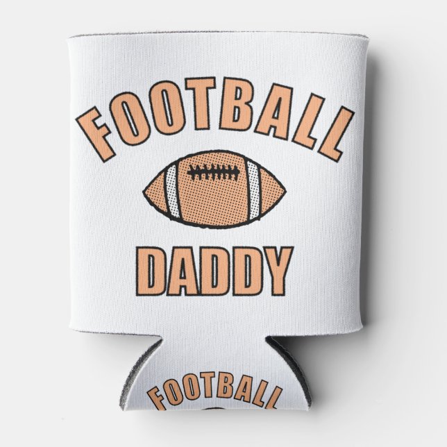 Rafraîchisseur Pour Canette Football Daddy Dessin Et Texte (Devant)