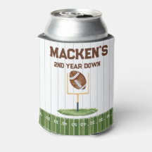 Football second year down boy birthday