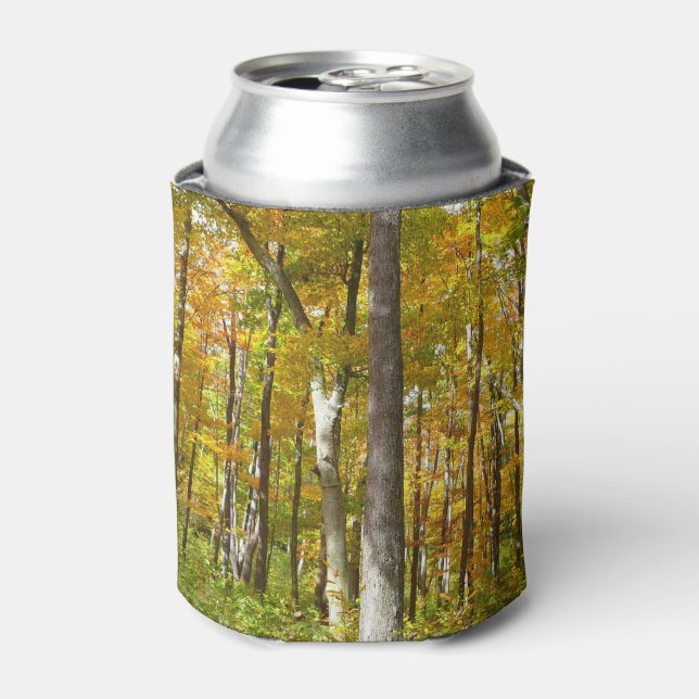 Rafraîchisseur Pour Canette Forêt du paysage d'automne Feuille Jaune (Can devant)