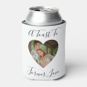 Rafraîchisseur Pour Canette Forever Love Photo Heart Frame Mariage