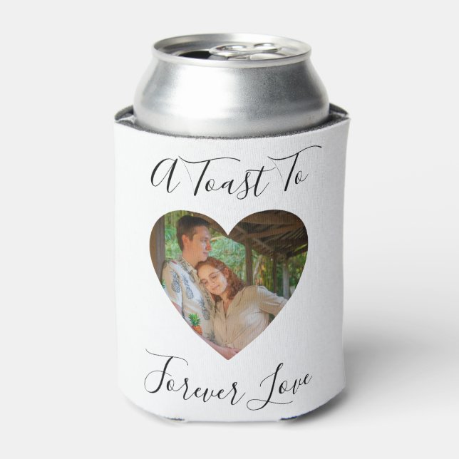 Rafraîchisseur Pour Canette Forever Love Photo Heart Frame Mariage (Can devant)