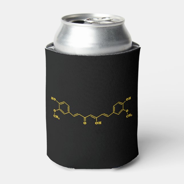 Rafraîchisseur Pour Canette Formule chimique moléculaire de curcumin curcumin  (Can devant)