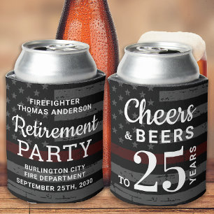 Rafraîchisseur Pour Canette Foyer de retraite Parti personnalisé Ligne rouge