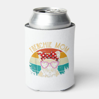 Rafraîchisseur Pour Canette Frenchie Mom Lover Cadeau Vintage Retro Style