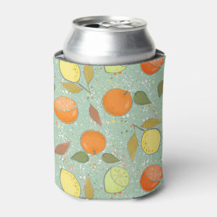 Rafraîchisseur Pour Canette Fruit motif aux citrons, oranges