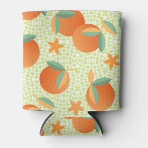 Rafraîchisseur Pour Canette Fruit orange exotique : Vintage tropical.