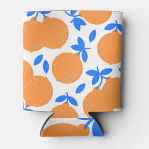 Rafraîchisseur Pour Canette Fruit orange : Motif exquis bleu-bracelet.