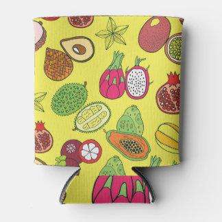 Rafraîchisseur Pour Canette Fruits exotiques tropicaux Motif à main