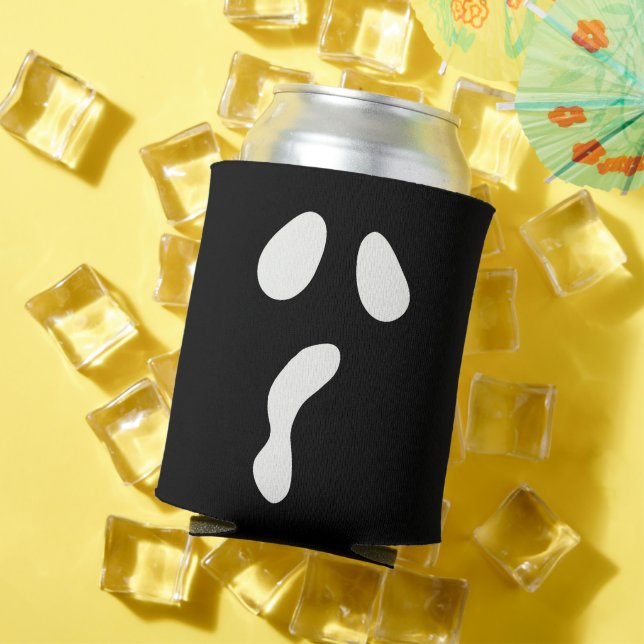 Rafraîchisseur Pour Canette Fun Halloween boo face fantôme effrayant Parti (Été in situ)