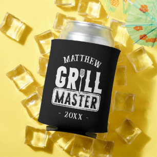 Rafraîchisseur Pour Canette Funny BBBQ Grill Master Barbecue personnalisé King