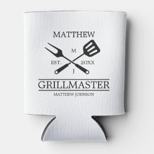 Rafraîchisseur Pour Canette Funny BBBQ Grill Master Barbecue personnalisé Meil