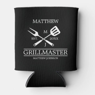 Rafraîchisseur Pour Canette Funny BBBQ Grill Master Barbecue personnalisé Meil