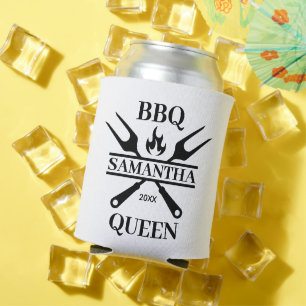 Rafraîchisseur Pour Canette Funny BBBQ Grill Master Barbecue personnalisé Quee