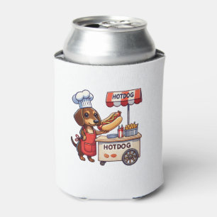 Rafraîchisseur Pour Canette Funny Dachshund Chien Weiner Saucisse Hotdog Sandw