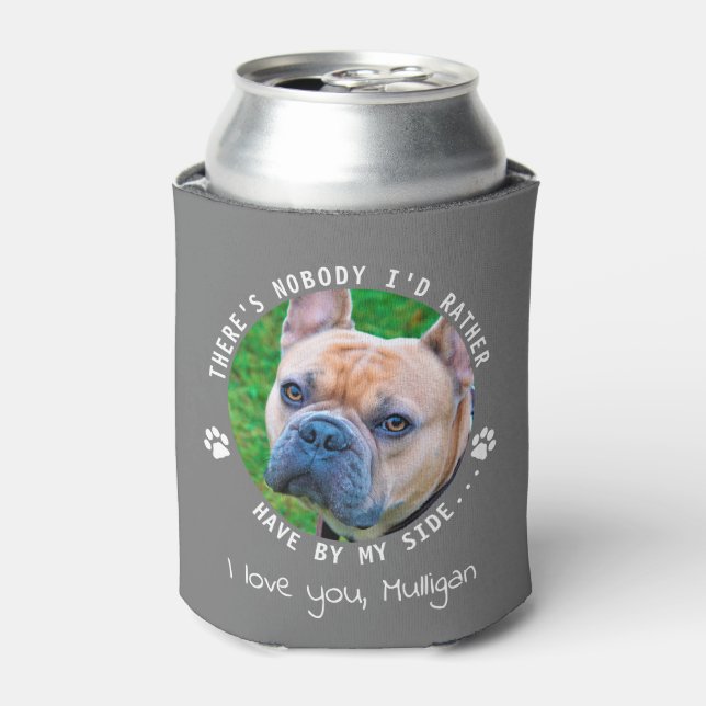 Rafraîchisseur Pour Canette Funny Pet Photo Personnalisé Chien Papa (Can devant)