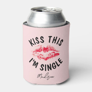 Rafraîchisseur Pour Canette Funny Valentines Jour Rose Rouge Baiser Personnali