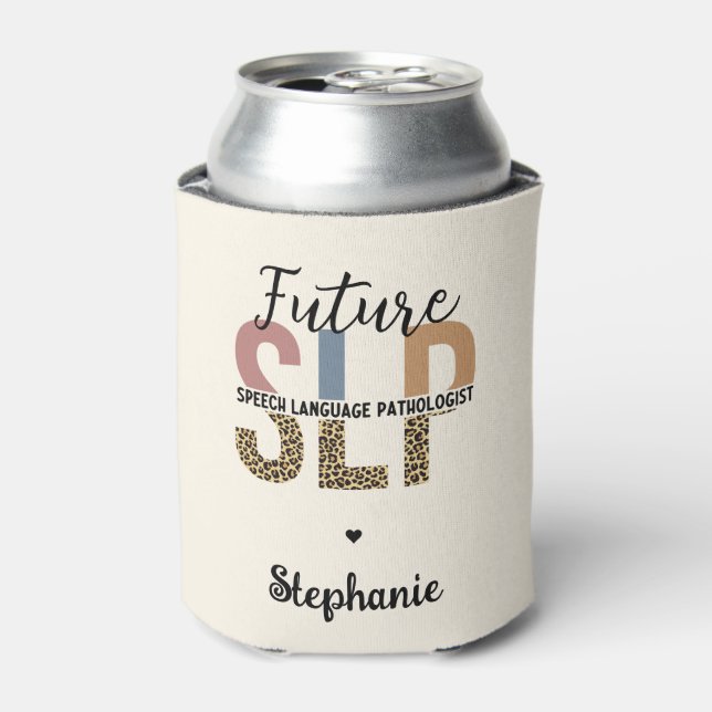 Rafraîchisseur Pour Canette Futur personnalisé Empreinte de léopard de Patholo (Can devant)