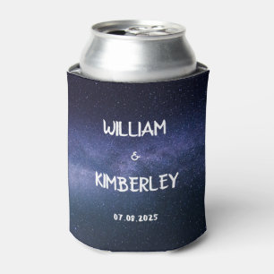 Rafraîchisseur Pour Canette Galaxy Navy Blue Stars Cosmos Mariage