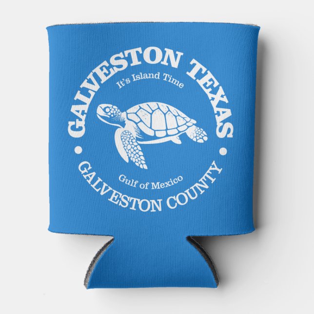 Rafraîchisseur Pour Canette Galveston (tortue de mer) (Devant)