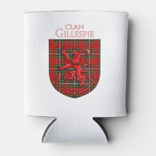 Rafraîchisseur Pour Canette Gillespie Tartan Scottish Plaid Lion Rampant