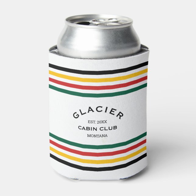Rafraîchisseur Pour Canette Glacier Cabine Club Custom Crest Park Stripe (Can devant)