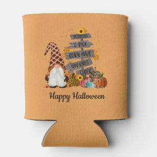 Rafraîchisseur Pour Canette Gnomes d'Halloween, Automne, Citrouilles, Fête d'H