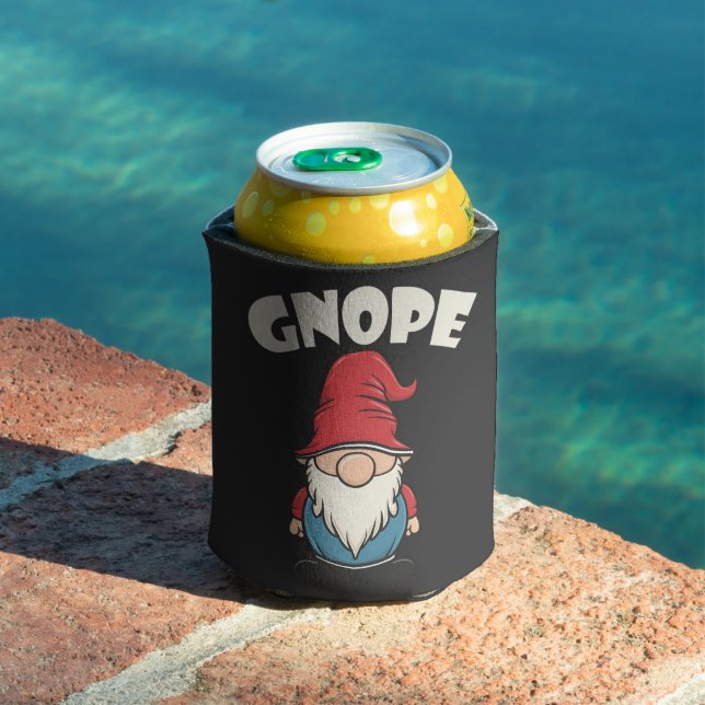Rafraîchisseur Pour Canette Gnope pas aujourd'hui drôle Gnome amoureux (Piscine in situ)