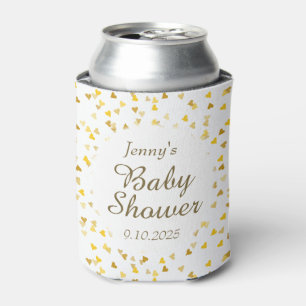 Rafraîchisseur Pour Canette Gold Love Hearts Baby shower / Sprinkle / Couples