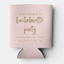 Gold Parties scintillant Blush rose Bachelorette P