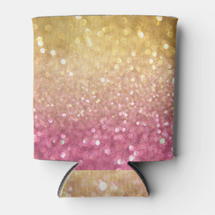 Rafraîchisseur Pour Canette Gold Rose Bokeh : Lumières Abstraites