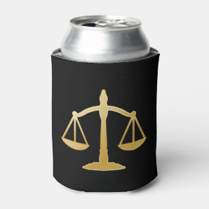 Rafraîchisseur Pour Canette Golden Scales of Justice Law Theme