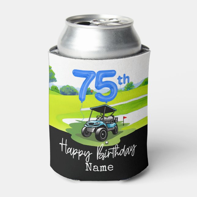 Rafraîchisseur Pour Canette Golf 75e anniversaire à Golfer (Can devant)