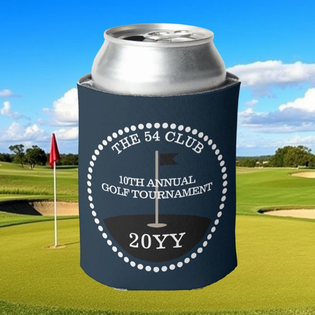 Rafraîchisseur Pour Canette Golf Tournoi Club Nom Année Bleu (Créateur téléchargé)