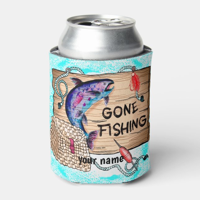 Rafraîchisseur Pour Canette Gone Fishing peut refroidir (Can devant)