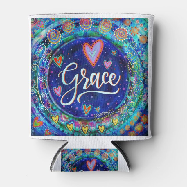 Rafraîchisseur Pour Canette "Grace" UN MOT Inspiribilité (Devant)