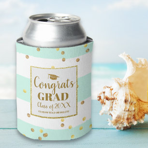 Rafraîchisseur Pour Canette Graduation Party Gold Parties scintillant Bandes d