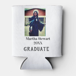 Rafraîchisseur Pour Canette Graduation photo name year class university simple