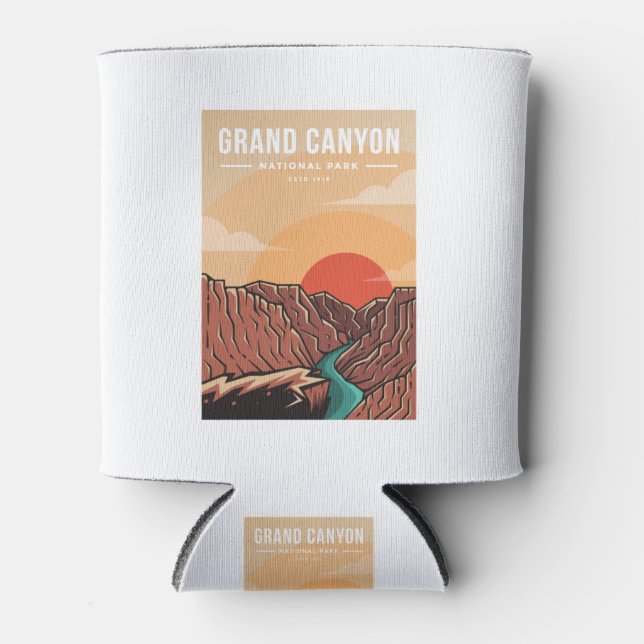 Rafraîchisseur Pour Canette Grand canyon national park emblem patch logo (Devant)