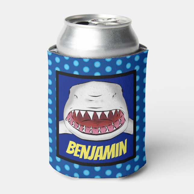 Rafraîchisseur Pour Canette Grand requin blanc moyen dessin animé (Can devant)