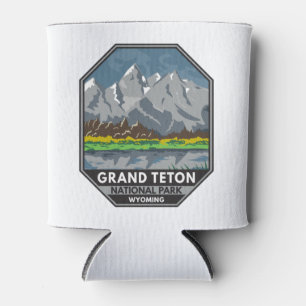 Rafraîchisseur Pour Canette Grand Teton National Park Wyoming Vintage