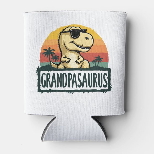 Rafraîchisseur Pour Canette Grandpasaurus Dinosaur Grandpa Saurus Fête des pèr (Devant)